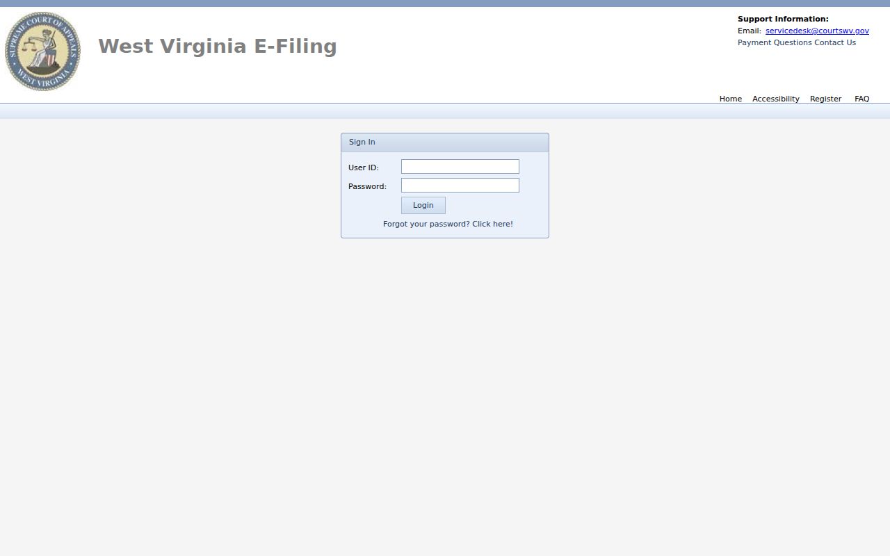 Wetzel County case search CourtPLUS sign-on